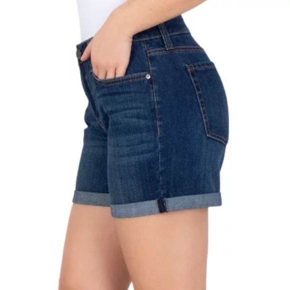 Seven7 Weekend Short Rolled Cuff 5" Inseam Denim Short W-516 - Picture 3 of 5